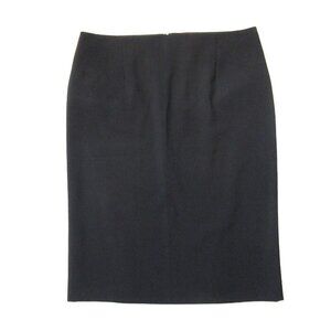 NWT Theory Golda Urban in Black Suiting Stretch Wool Pencil Skirt 8 $200